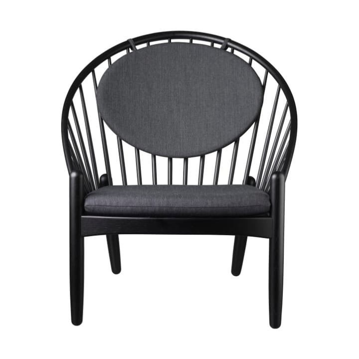 J166 Jørna chair - Oak black painted-dark grey - FDB Møbler