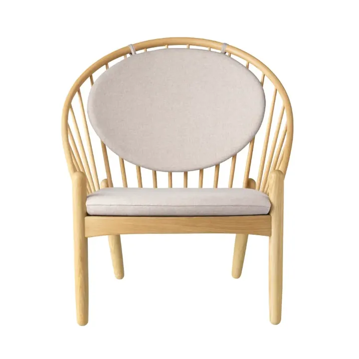J166 Jørna chair - Oak lacquered-beige - FDB Møbler