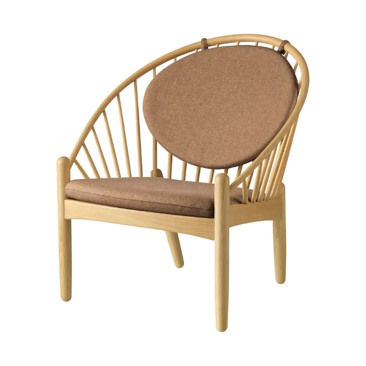 J166 Jørna chair, Oak lacquered-brown FDB Møbler
