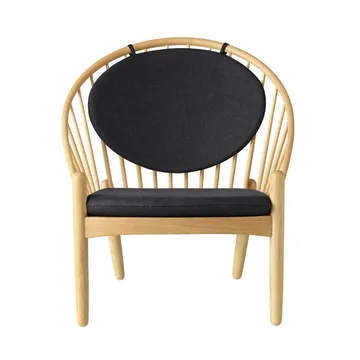 J166 Jørna chair - Oak lacquered-dark grey - FDB Møbler