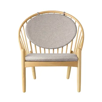 J166 Jørna chair - Oak lacquered-light grey - FDB Møbler