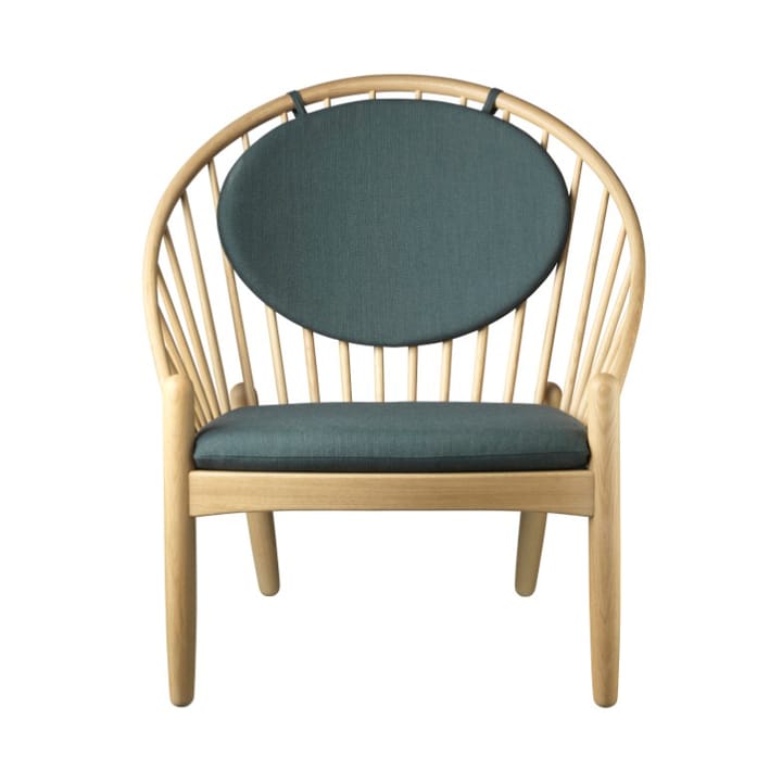 J166 Jørna chair - Oak nature lacquered-dark green - FDB Møbler