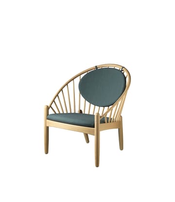 J166 Jørna chair - Oak nature lacquered-dark green - FDB Møbler