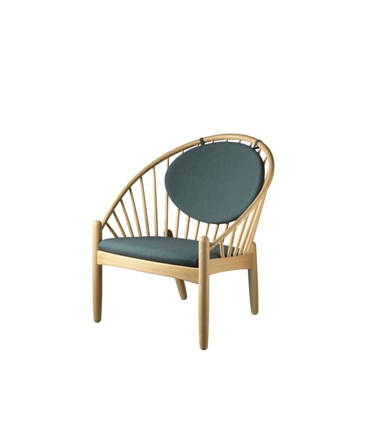 J166 Jørna chair, Oak nature lacquered-dark green FDB Møbler
