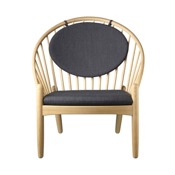 J166 Jørna chair - Oak nature lacquered-dark grey - FDB Møbler