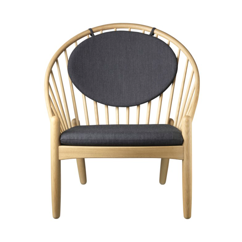 FDB Mobler J166 Jorna chair Oak nature lacquered-dark grey