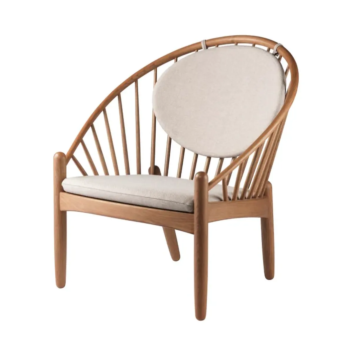 J166 Jørna chair, Smoked oak-beige FDB Møbler