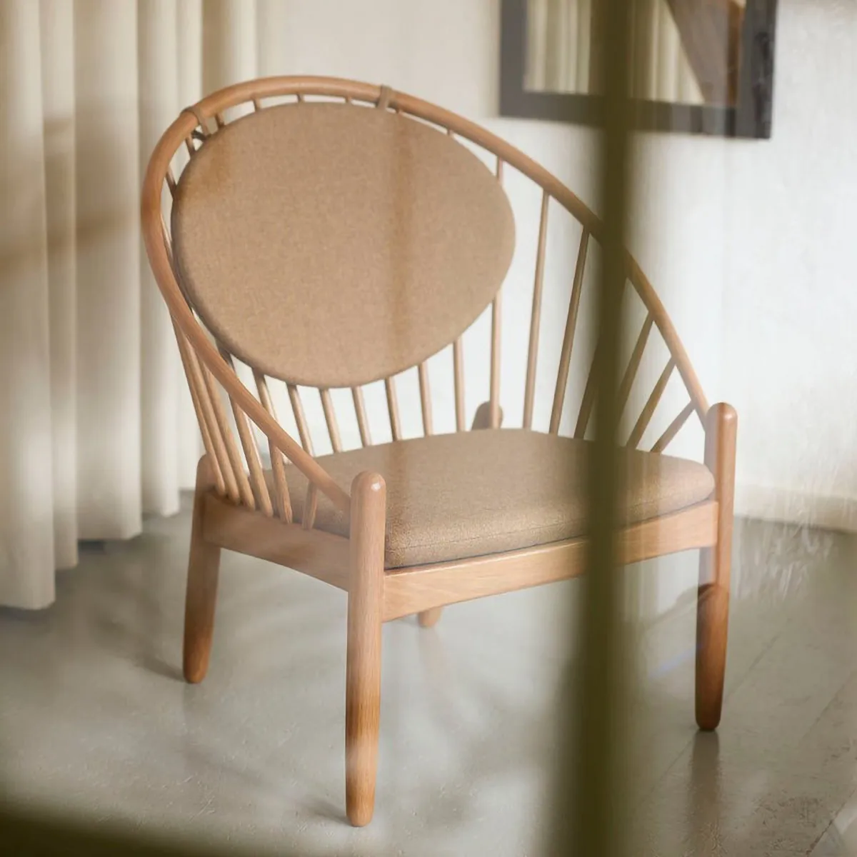 J166 Jørna chair, Smoked oak-brown FDB Møbler