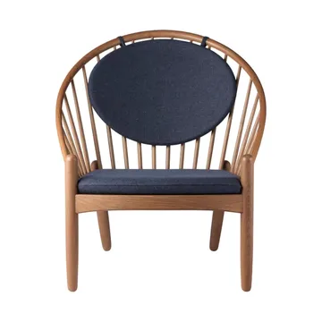 J166 Jørna chair - Smoked oak-dark blue - FDB Møbler