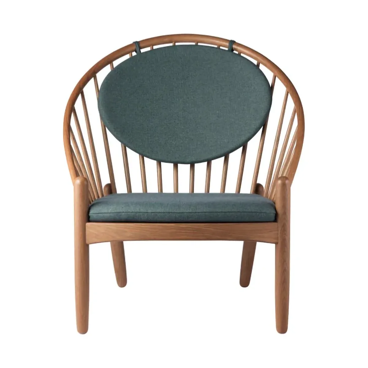 J166 Jørna chair, Smoked oak-green FDB Møbler