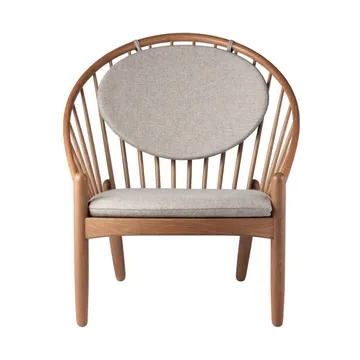 J166 Jørna chair - Smoked oak-light grey - FDB Møbler