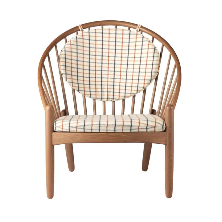J166 Jørna chair - Smoked oak-red diced - FDB Møbler