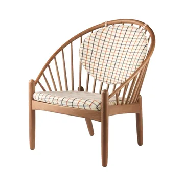 J166 Jørna chair - Smoked oak-red diced - FDB Møbler