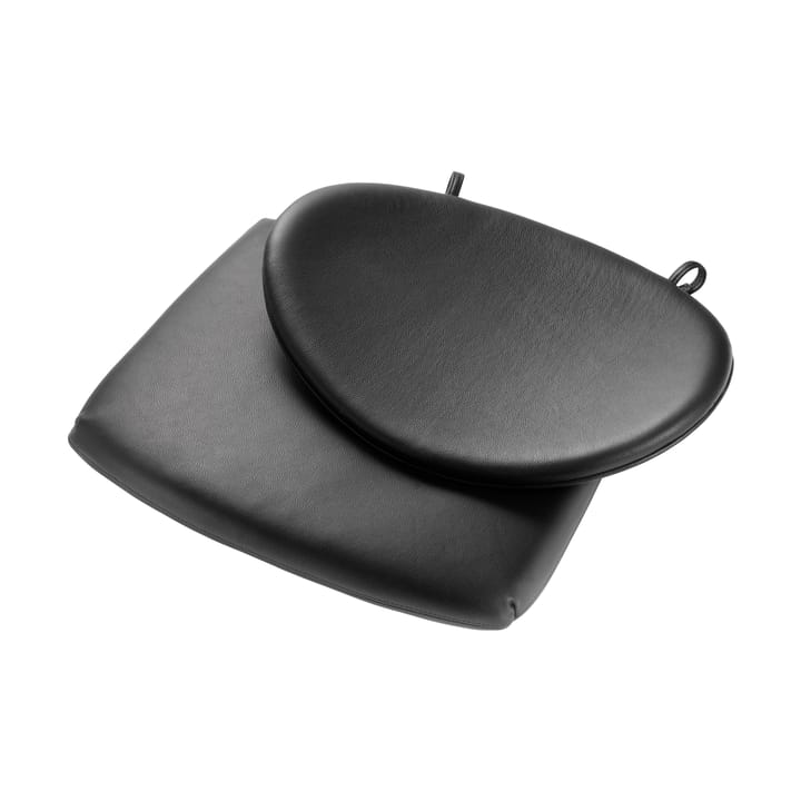 J166 Jørna seat cushion - Black leather - FDB Møbler