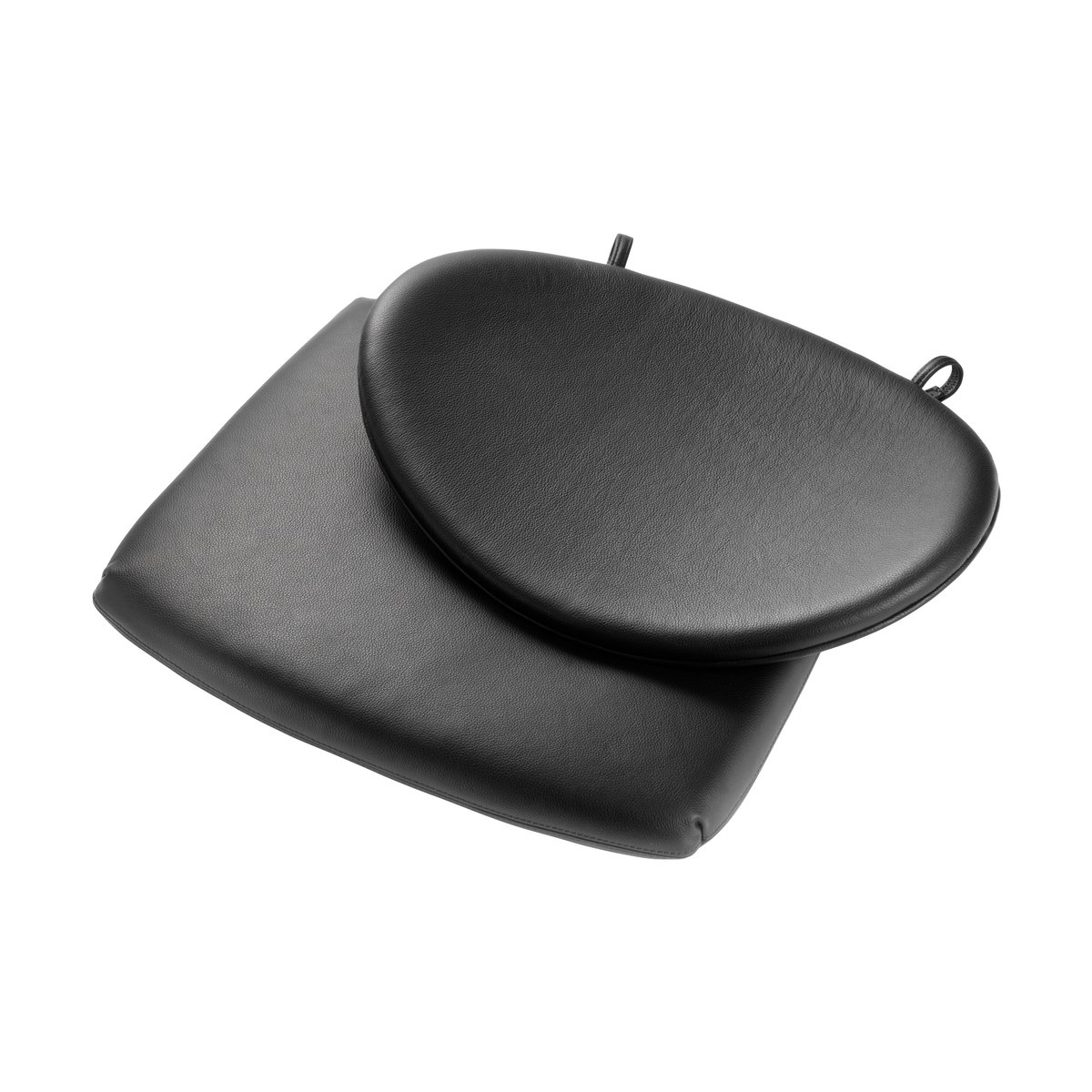 FDB Møbler J166 Jørna seat cushion Black leather | Scandinavian Design | Seat cushions & pads | Black