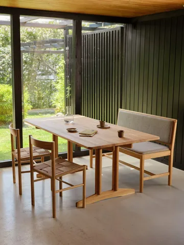 J176 Sønderborg bench - Lacquered oak-mottled - FDB Møbler