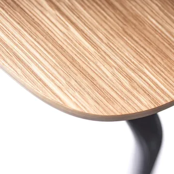 J182 Holmen chair - Oak veneer-black legs - FDB Møbler