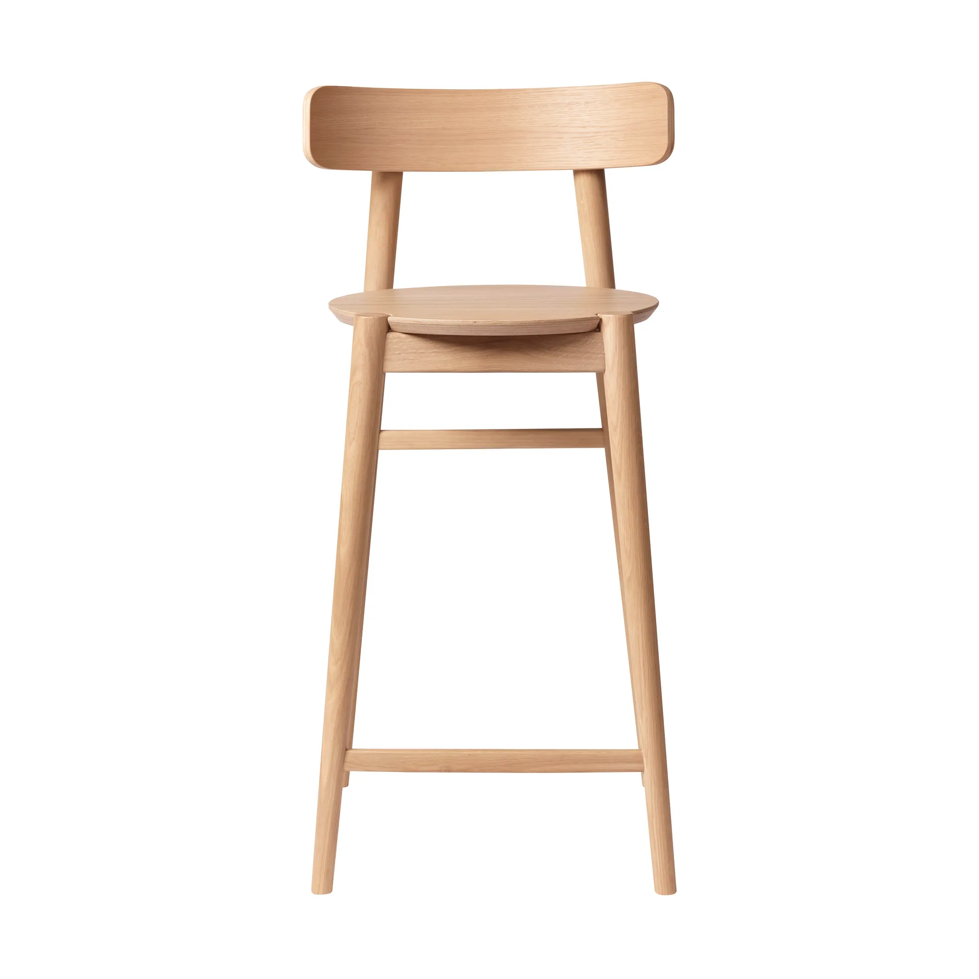 J185 Øst barstool 65 cm, Oak nature lacquered FDB Møbler