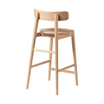 J185 Øst barstool 65 cm - Oak nature lacquered - FDB Møbler
