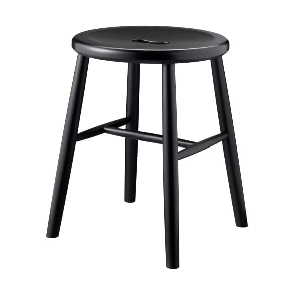 J27 stool - Beech black painted - FDB Møbler