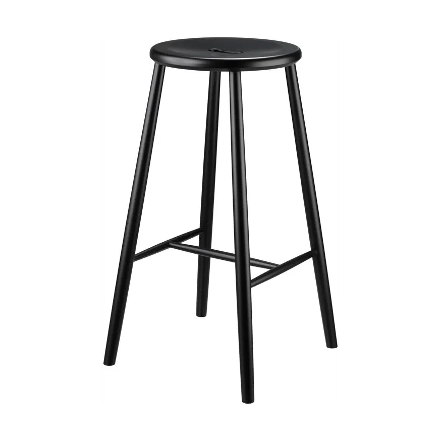 FDB Mobler J27B bar stool Beech black painted | Scandinavian Design | Bar stools | Black