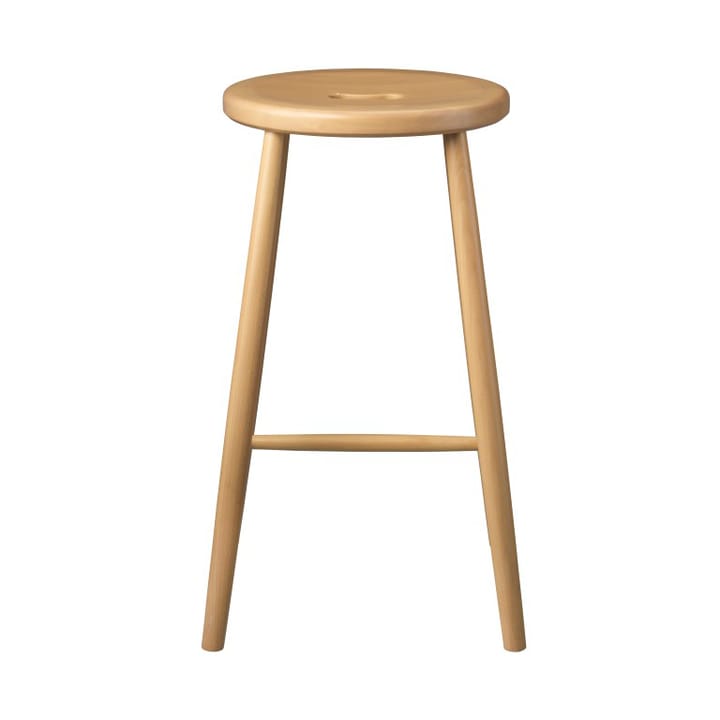 J27C Counter bar stool - Beech nature lacquered - FDB Møbler