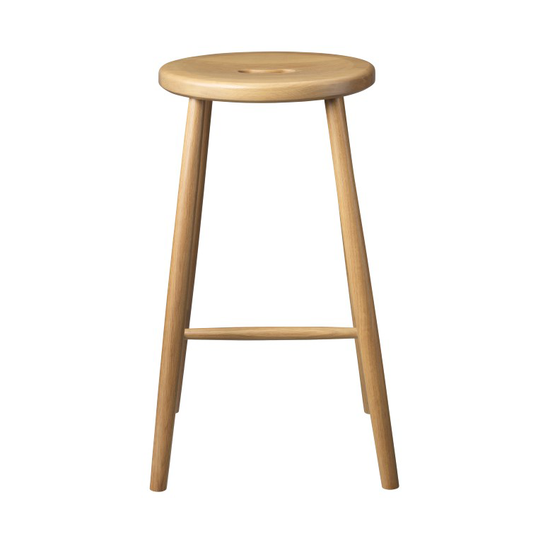FDB Mobler J27C Counter bar stool Oak nature lacquered