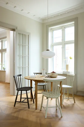 J46 chair, Beech bottle green painted, 4-pack - FDB Møbler