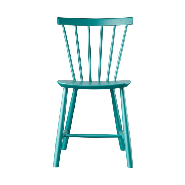 J46 chair - Beech ptroleum blue painted - FDB Møbler