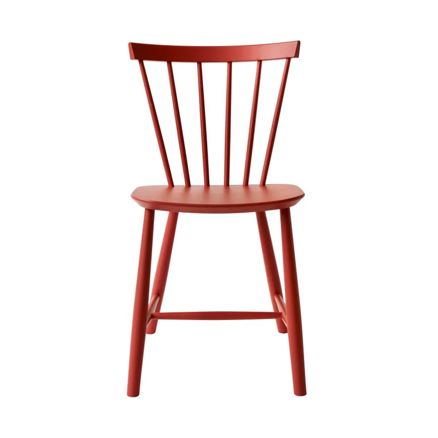 FDB Mobler J46 chair Beech red painted | Scandinavian Design | Chairs | Red
