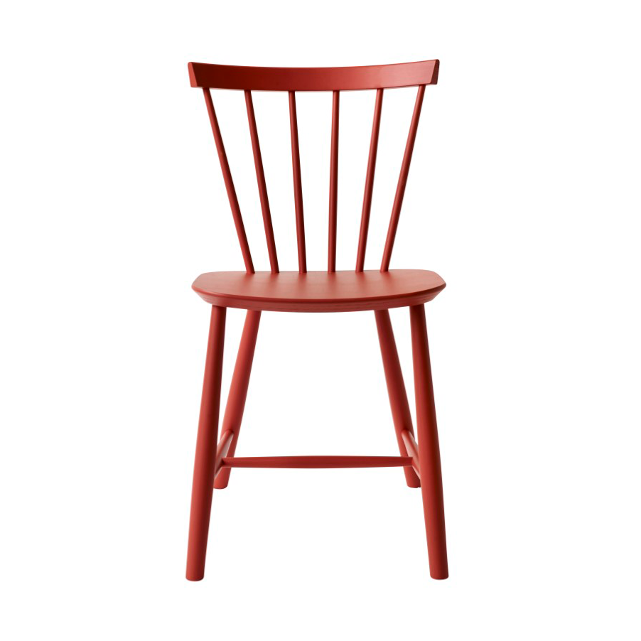 FDB Mobler J46 chair Beech red painted | Scandinavian Design | Chairs | Red