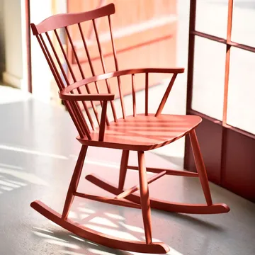 J52G rocking chair - Brick red - FDB Møbler