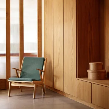 J53 armchair - Oiled oak-green - FDB Møbler