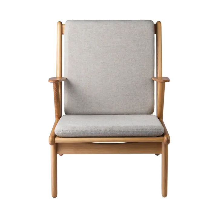 J53 armchair - Oiled oak-light grey - FDB Møbler