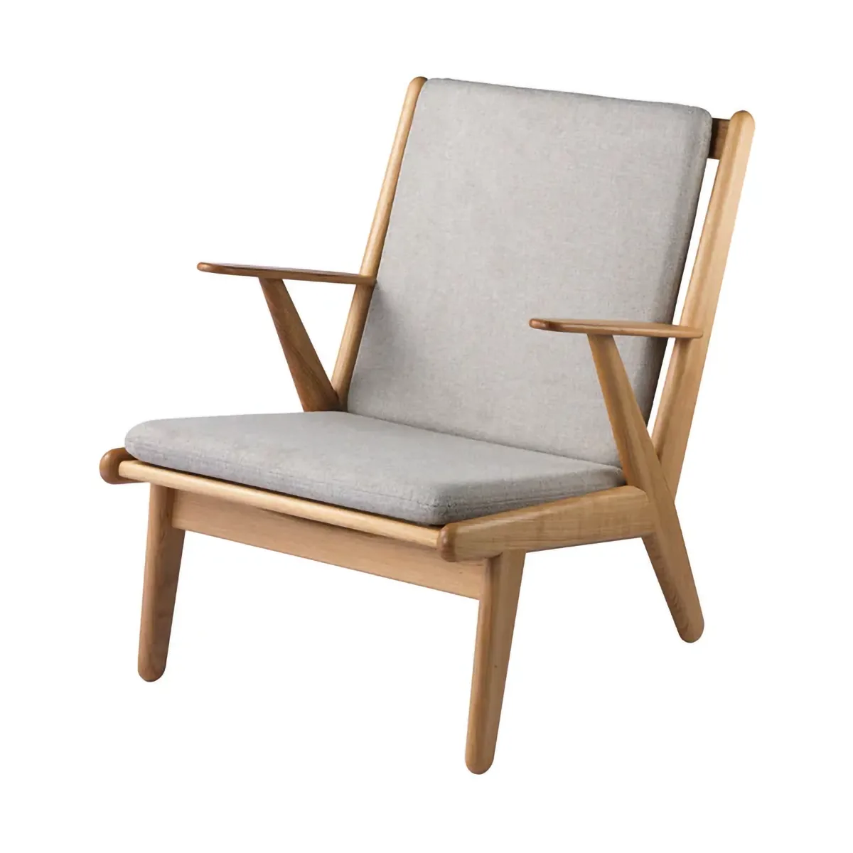 J53 armchair, Oiled oak-light grey FDB Møbler