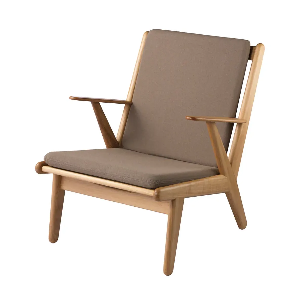 J53 armchair, Oiled oak-taupe FDB Møbler