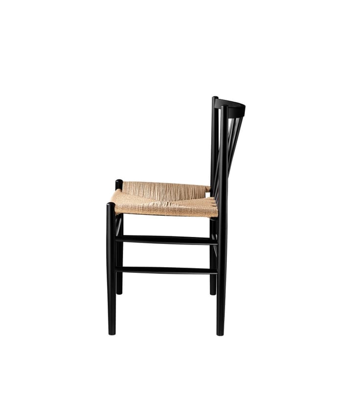 J80 chair, Beech black painted-nature FDB Møbler