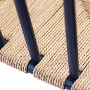 J80 chair - Steel blue beech-paper cord - FDB Møbler