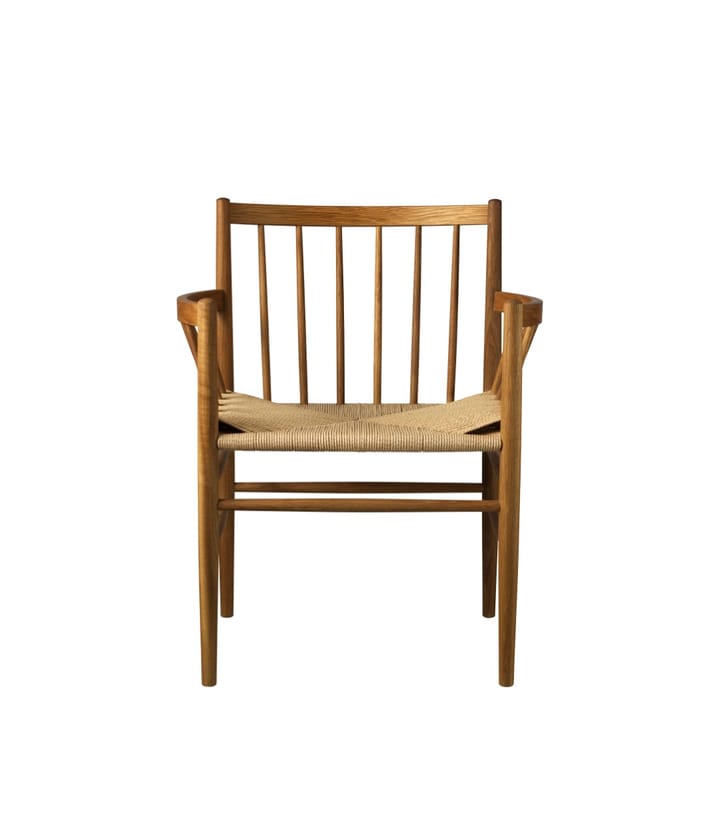 J81 Chair with arms - Smoked oak oiled-nature - FDB Møbler
