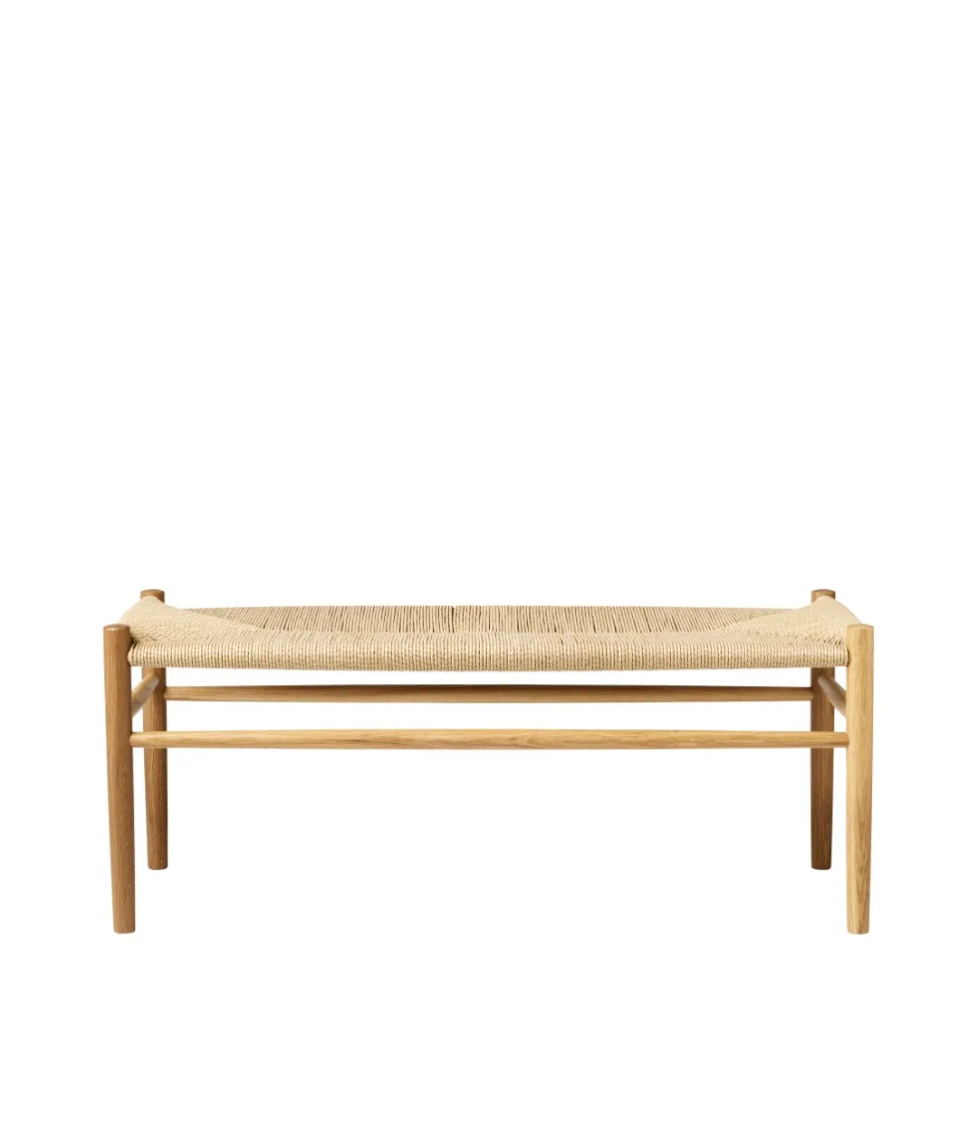 J83B 37x100 cm bench, Oak nature lacquered-nature FDB Møbler