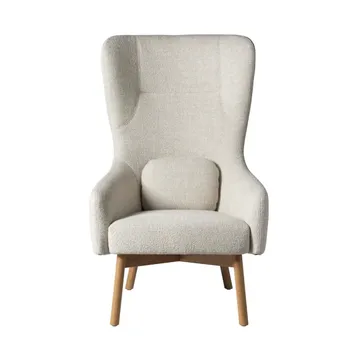 L35 Gesja Wing Chair armchair - Beige-lacquered oak - FDB Møbler