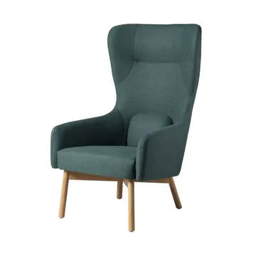 L35 Gesja Wing Chair armchair - Green-lacquered oak - FDB Møbler