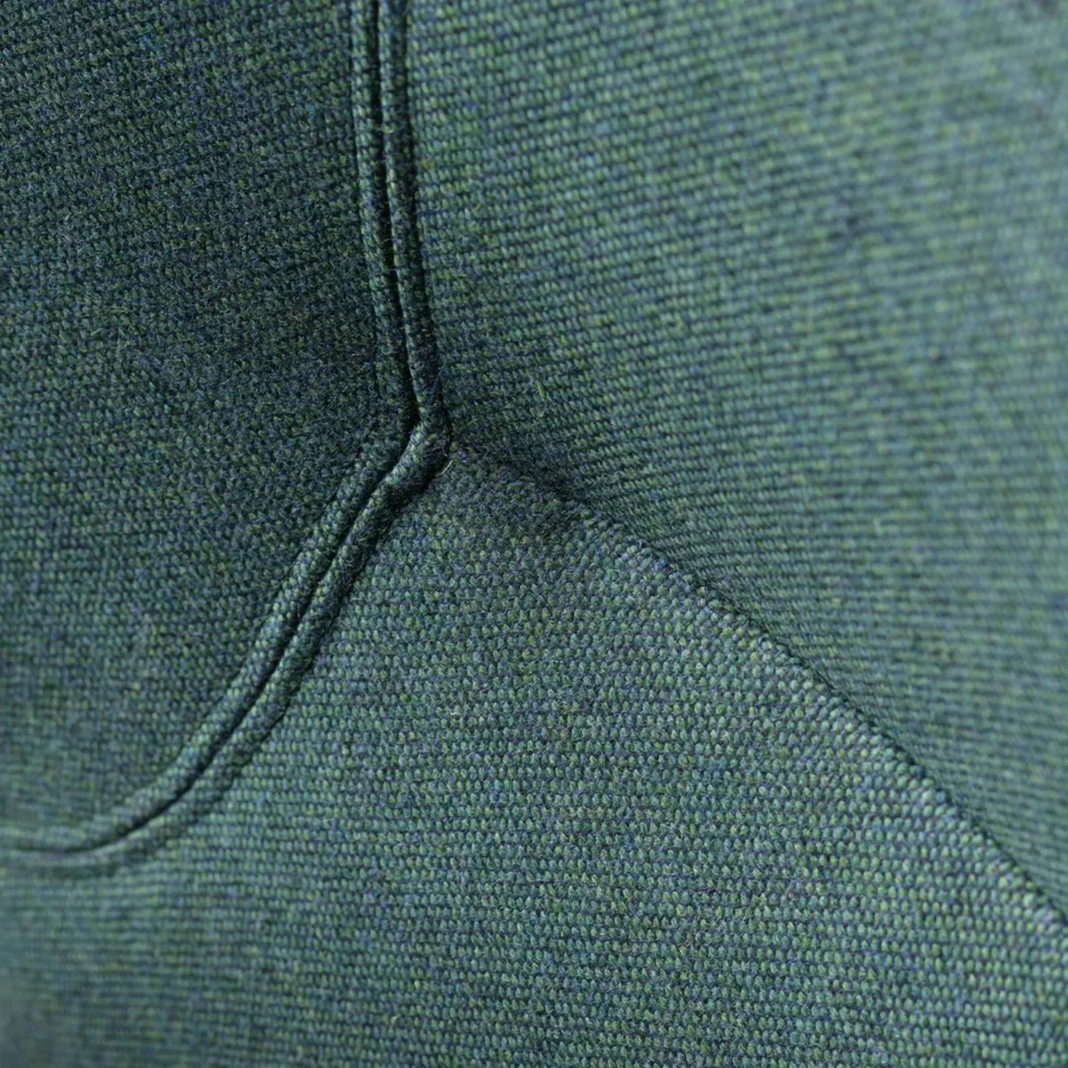 L35 Gesja Wing Chair armchair, Green-lacquered oak FDB Møbler