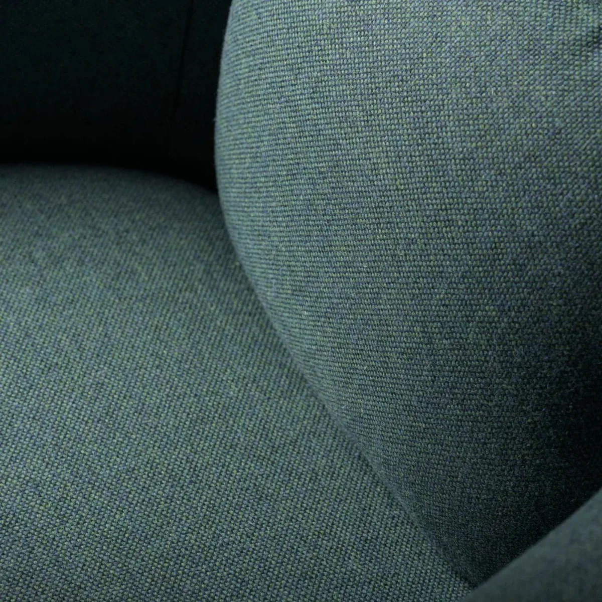 L35 Gesja Wing Chair armchair, Green-lacquered oak FDB Møbler