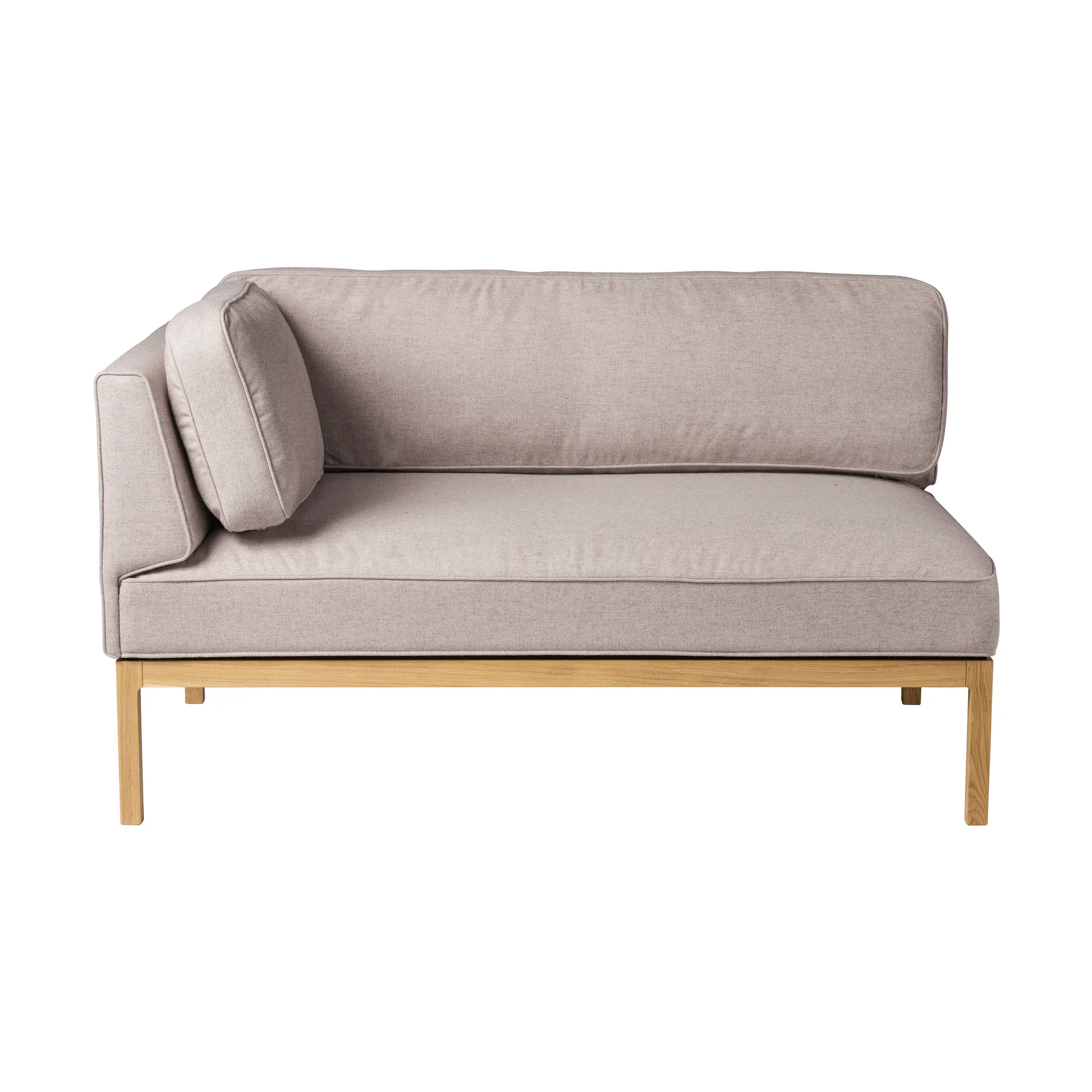 L37 7-9-13 sofa module, left-hand corner 130 cm, Stone-lacquered oak FDB Møbler