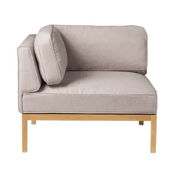 L37 7-9-13 sofa module, left-hand corner 90 cm - Stone-lacquered oak - FDB Møbler