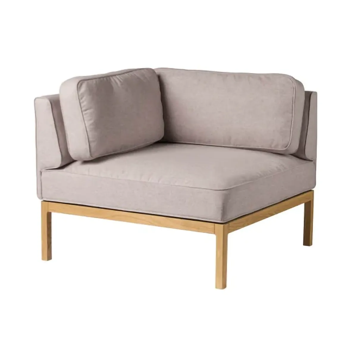 L37 7-9-13 sofa module, left-hand corner 90 cm, Stone-lacquered oak FDB Møbler