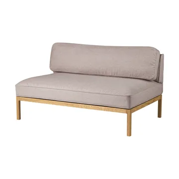 L37 7-9-13 sofa module, middle section 130 cm - Stone-lacquered oak - FDB Møbler