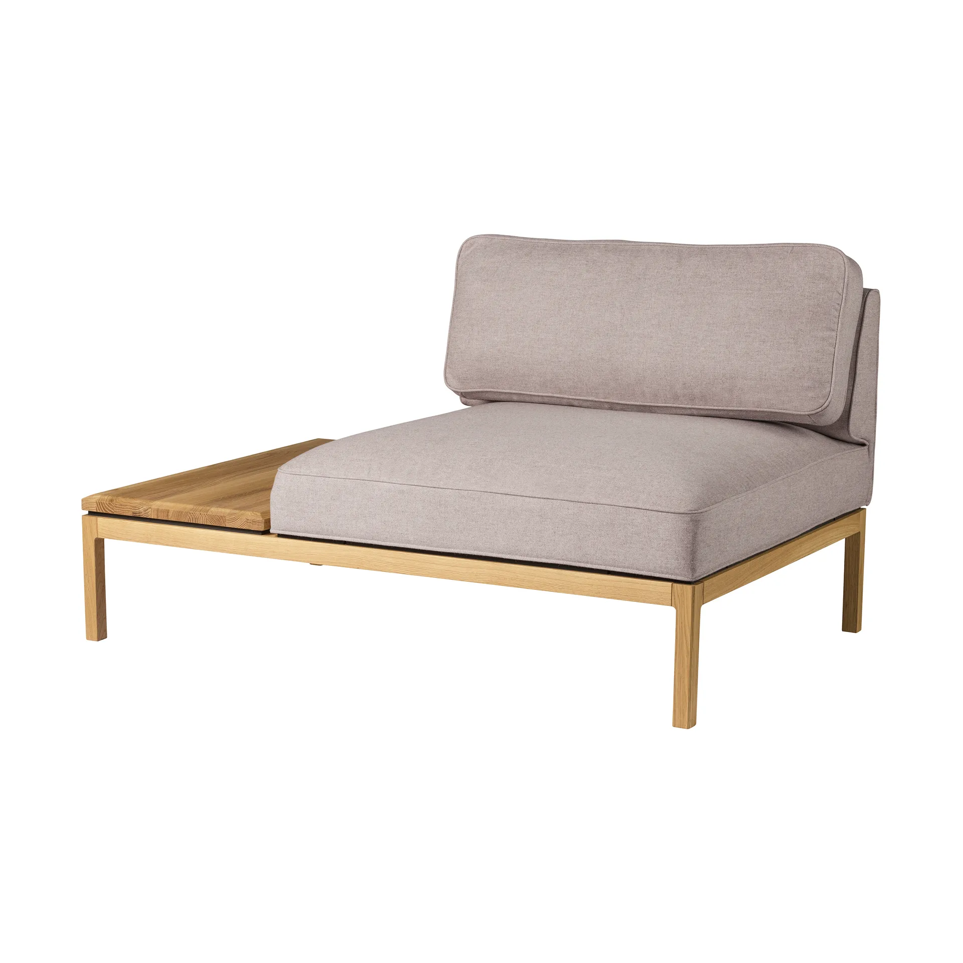 L37 7-9-13 sofa module, table left-hand 130 cm, Stone-lacquered oak FDB Møbler