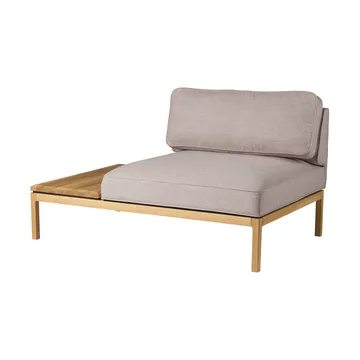 L37 7-9-13 sofa module, table left-hand 130 cm - Stone-lacquered oak - FDB Møbler